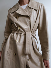 Load image into Gallery viewer, "Seventies" leather trench