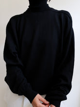 Load image into Gallery viewer, Black turtleneck jumper