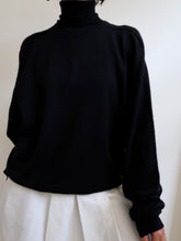 Load image into Gallery viewer, Black turtleneck jumper