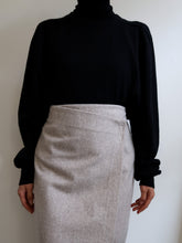 Load image into Gallery viewer, "Elena" wrap greige skirt