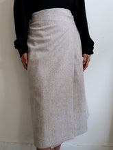 Load image into Gallery viewer, "Elena" wrap greige skirt