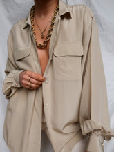 Load image into Gallery viewer, "Sand" silk shirt