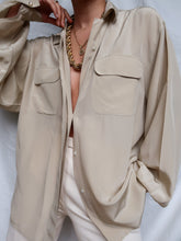 Load image into Gallery viewer, "Sand" silk shirt
