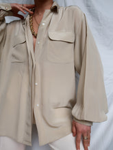 Load image into Gallery viewer, "Sand" silk shirt