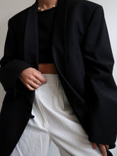 Load image into Gallery viewer, Black smoking blazer