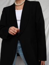 Load image into Gallery viewer, Black smoking blazer