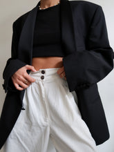 Load image into Gallery viewer, Black smoking blazer