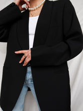 Load image into Gallery viewer, Black smoking blazer