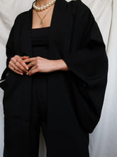Load image into Gallery viewer, "Sakura" black kimono