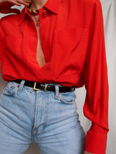 Load image into Gallery viewer, "Rajaa" silk shirt