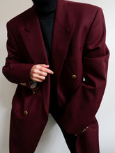 Load image into Gallery viewer, Burgundy blazer