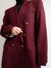 Load image into Gallery viewer, Burgundy blazer