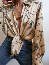 Load image into Gallery viewer, "Flora" satin shirt