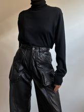 Load image into Gallery viewer, Cargo leather pants