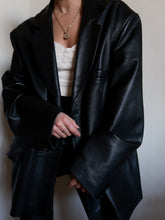 Load image into Gallery viewer, "Mia" Black leather jacket