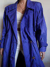 Load image into Gallery viewer, "Purple rain" trench coat