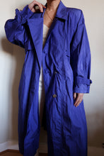Load image into Gallery viewer, "Purple rain" trench coat