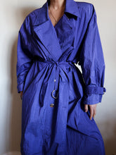 Load image into Gallery viewer, "Purple rain" trench coat