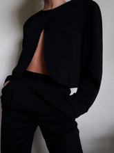 Load image into Gallery viewer, "Giovanna" black bolero