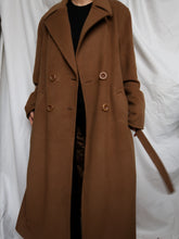 Load image into Gallery viewer, Camel long coat