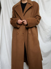 Load image into Gallery viewer, Camel long coat