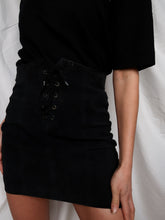 Load image into Gallery viewer, "Ambre" suede leather skirt