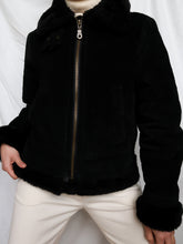 Load image into Gallery viewer, Black suede leather vest