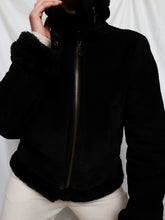 Load image into Gallery viewer, Black suede leather vest