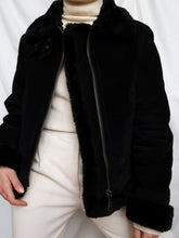 Load image into Gallery viewer, Black suede leather vest