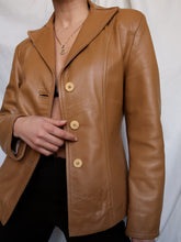 Load image into Gallery viewer, "Caramel" leather jacket