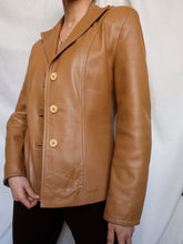 Load image into Gallery viewer, "Caramel" leather jacket