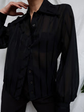 Load image into Gallery viewer, "Saphir" black shirt