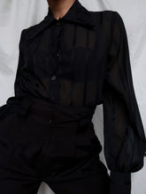 Load image into Gallery viewer, "Saphir" black shirt