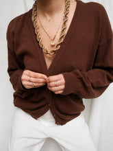 Load image into Gallery viewer, DESTOCK - brown cardigan