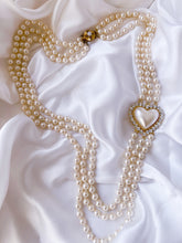 Load image into Gallery viewer, "Pure heart" pearls necklace