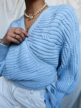 Load image into Gallery viewer, "Sky" cache heart knit