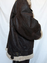 Load image into Gallery viewer, "Aviator" leather jacket
