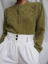 Load image into Gallery viewer, "Pistachio" knitted cardigan