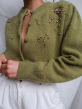 Load image into Gallery viewer, "Pistachio" knitted cardigan