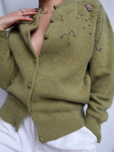 Load image into Gallery viewer, "Pistachio" knitted cardigan