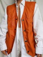Load image into Gallery viewer, "Naranja" leather vest