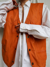 Load image into Gallery viewer, "Naranja" leather vest