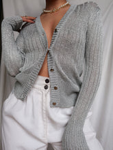 Load image into Gallery viewer, "Shana" metalic cardigan