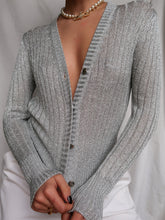 Load image into Gallery viewer, "Shana" metalic cardigan