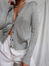 Load image into Gallery viewer, "Shana" metalic cardigan