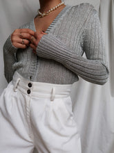 Load image into Gallery viewer, "Shana" metalic cardigan