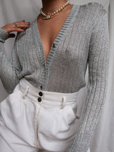 Load image into Gallery viewer, "Shana" metalic cardigan