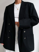 Load image into Gallery viewer, "Mina" black blazer