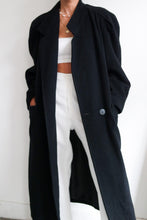 Load image into Gallery viewer, Cashmere and wool Black coat