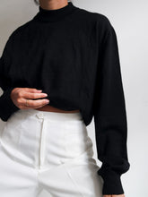 Load image into Gallery viewer, Black knitted jumper